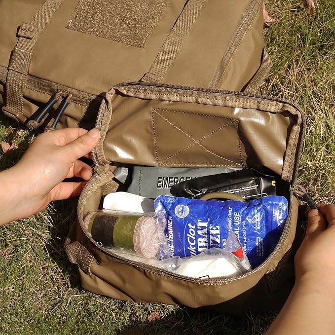 PETAC GEAR 4 PCS Tactical Modular Packing Cubes with Waterproof Material, Large Capacity Storage Bag, Easy Clean Outdoor Travel Organize Storage Pouches Bags (CB) - Image 5