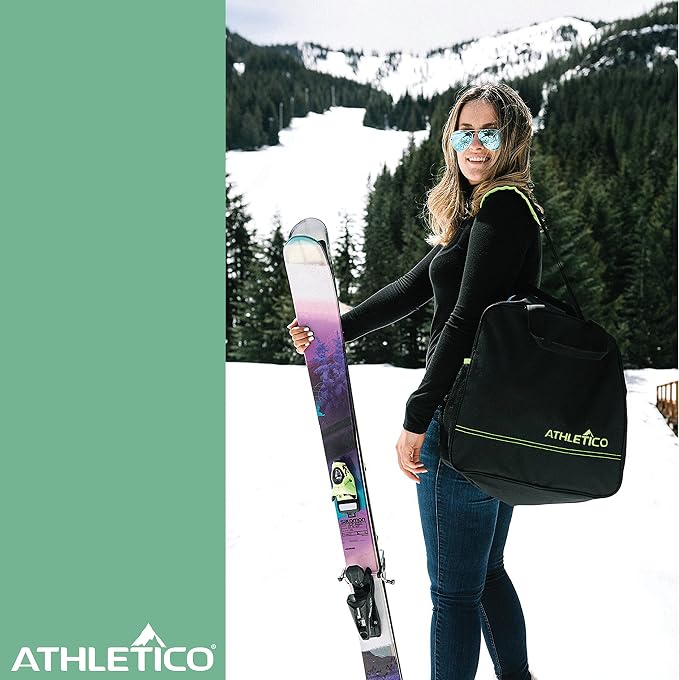 Athletico Ski Bag and Ski Boot Bag Combo - Ski Bags for Air Travel - Unpadded Snow Ski Bags Fit Skis Up to 200cm - For Men, Women, Adults, and Children - Image 7
