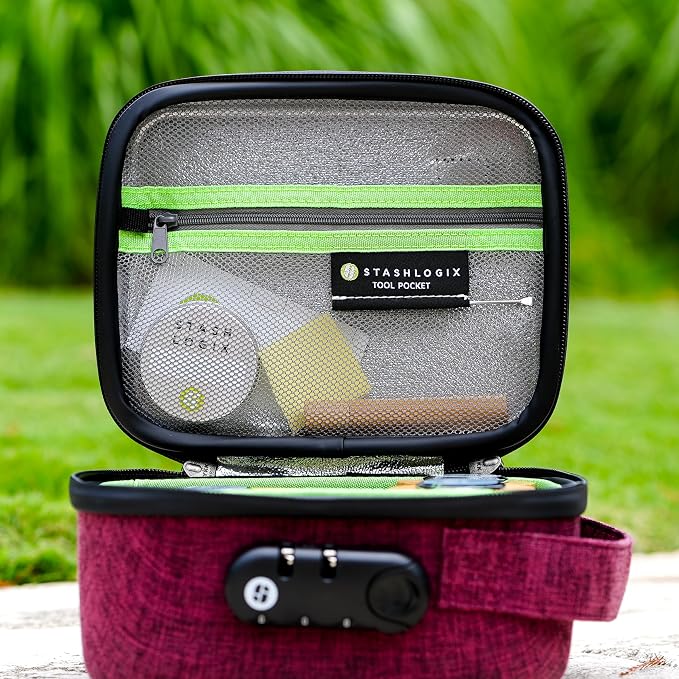 STASHLOGIX SMELL CONTROL BAG with Combination Lock Smell Free Storage Bag: The Silverton - Image 4