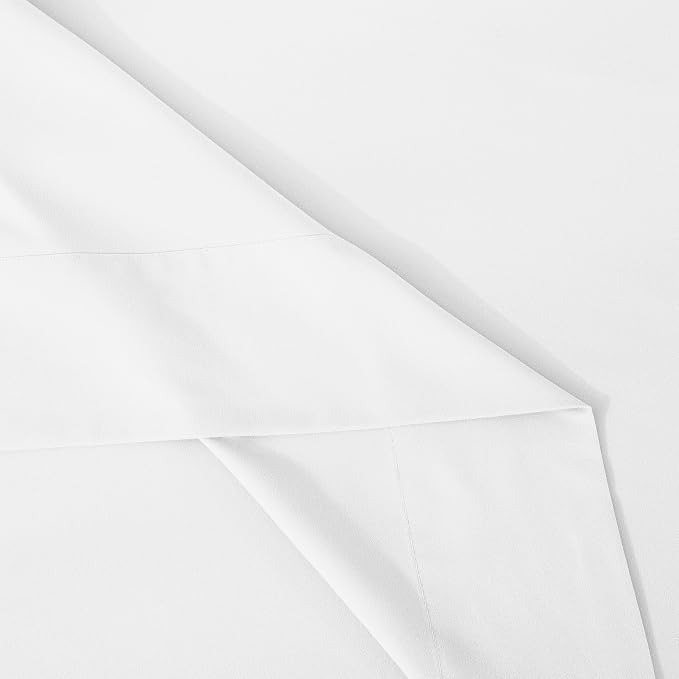 Mocassi 4-Piece Extra Deep Pocket 16-24 Inch Air Mattress Bed Sheet Set- 4PC Sheet Set with Smart Pockets Ideal for Air Beds, RVs, Camping and Guest Rooms Premium Hotel Quality, King, White - Image 8