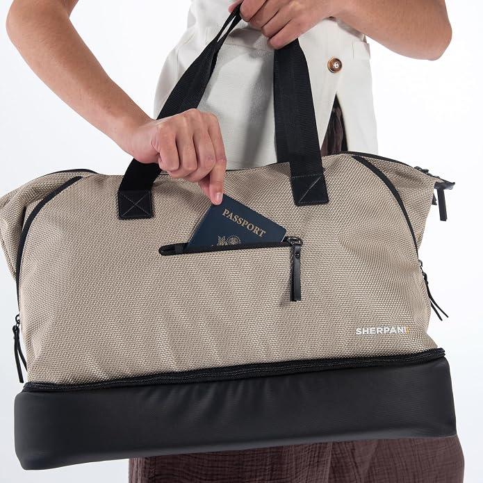 Sherpani Boston, Anti Theft Weekender Bags, Travel Duffel Bag, Carry On Tote Bag with Removable Shoe Bottom Compartment - Image 7