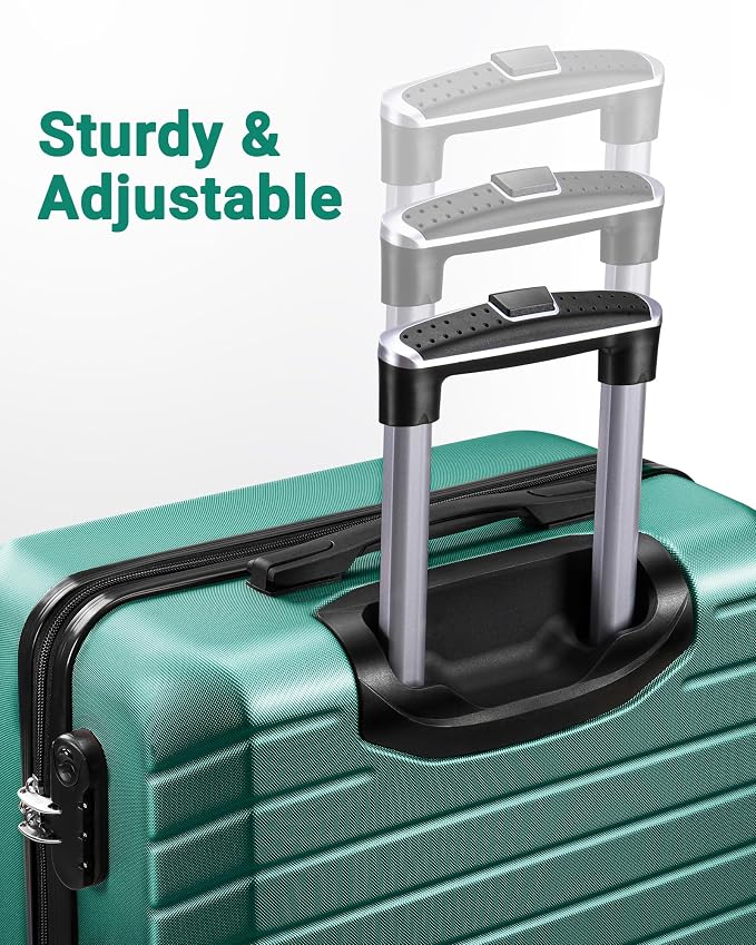 Luggage Sets 2 Piece, 9 Piece Travel Suitcase Set, 20 inch Carry on Luggage, 28 inch Checked Luggage for Women with 7PC Organize Bags - Image 2