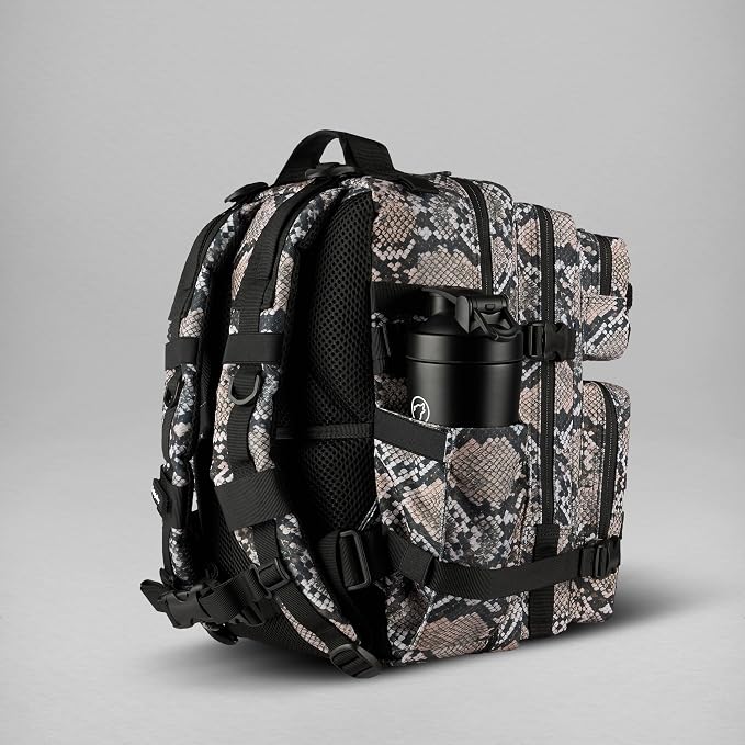 WOLFpak 35L Athletic Gym Backpack (Python) - Durable 1000D Waterproof Oxford Material with MOLLE Webbing, Laptop Pocket & Dual Cup Holders, Durable Fitness/Travel/Military Daypack - Image 4