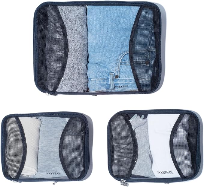 Baggallini Compression Cube 3-piece set - Lightweight Compression Packing Cubes for Travel - Image 5