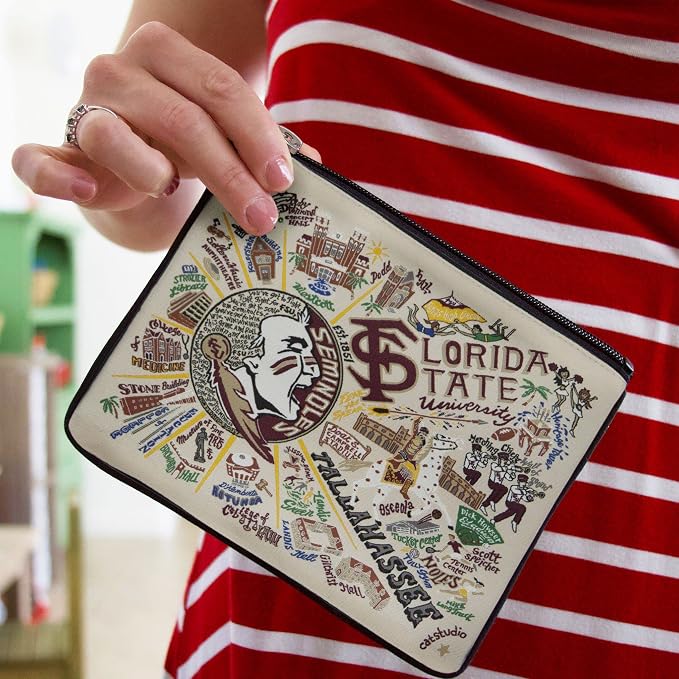 catstudio Florida State University Zipper Pouch Purse | FSU Alumni Gifts - Holds Your Phone, Coins, Pencils, Makeup, Dog Treats, & Tech Tools - Image 3