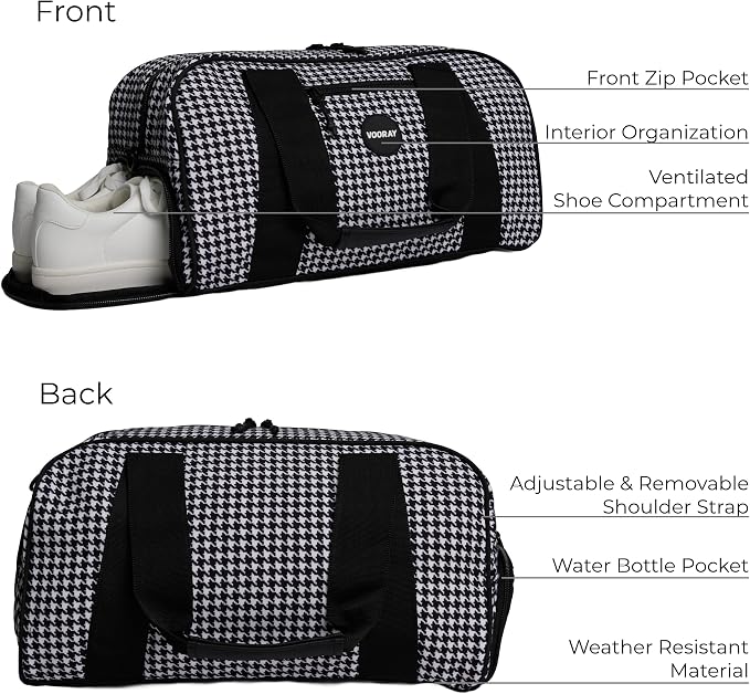 Vooray Burner Duffel Bag - 23L Small Gym Bag for Women and Men with Shoe Compartment, Lightweight Travel Duffel for Training, Sports, Overnight Use - Image 2