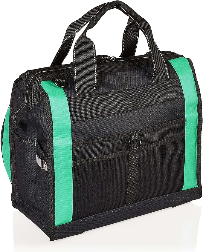 Amazon Basics Tool Sling Bag with Adjustable Padded Shoulder Strap, Sturdy Organized Storage, 40 Pockets, Black - Image 3