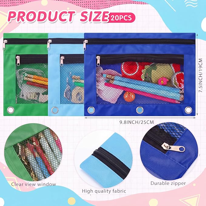 60 Pcs Bulk Backpacks Water Bottle Pencil Pouch Supplies, Backpack Donate Set, Lightweight Book Bags for Outdoor Travel(square Bottle, Green&lake Blue&royal Blue) - Image 5