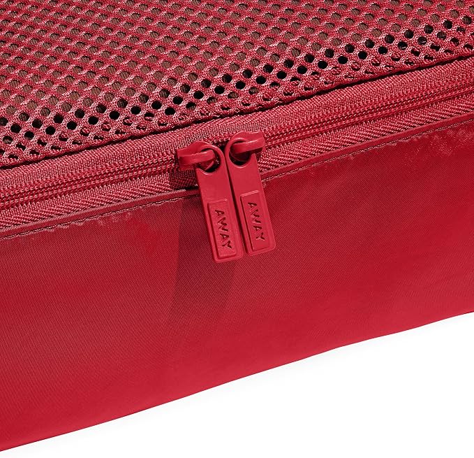 Away Insider Packing Cubes Set of 4 – Lightweight Travel Organizers for Luggage, Suitcases & Carry-On Bags, Cherry Red - Image 4