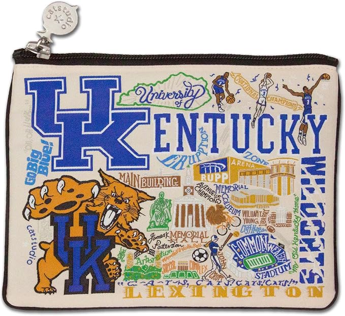 catstudio University of Kentucky Collegiate Zipper Pouch Purse | Holds Your Phone, Coins, Pencils, Makeup, Dog Treats, & Tech Tools by catstudio