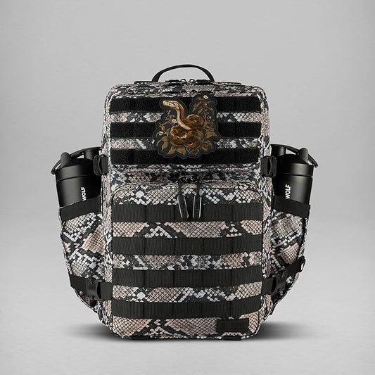 WOLFpak 35L Athletic Gym Backpack (Python) - Durable 1000D Waterproof Oxford Material with MOLLE Webbing, Laptop Pocket & Dual Cup Holders, Durable Fitness/Travel/Military Daypack by WOLFpak