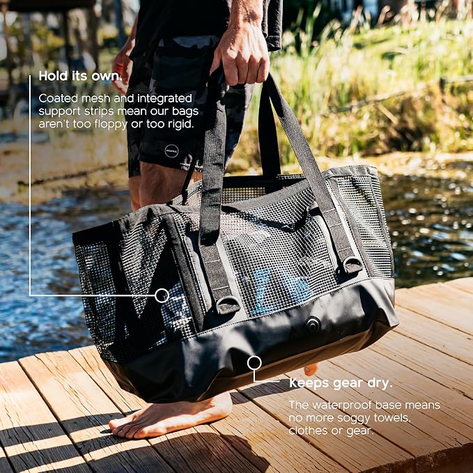 MISSION Boat Gear CASSI Heavy-Duty Outdoor Tote and Waterproof Marine-Grade Mesh Boat Bags - Image 4