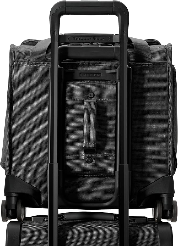 Briggs & Riley Cabin Spinner - Carry On Luggage for Travel, Suitcases with Wheels, Softside Rolling Bag for Men & Women, Fits Under Plane Seat, Interlocking Handle - Baseline Collection, Black - Image 10