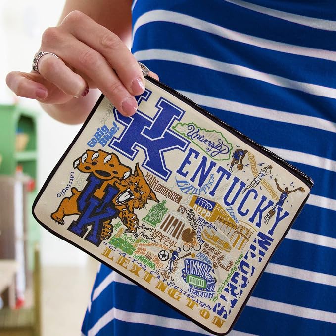 catstudio University of Kentucky Collegiate Zipper Pouch Purse | Holds Your Phone, Coins, Pencils, Makeup, Dog Treats, & Tech Tools - Image 3