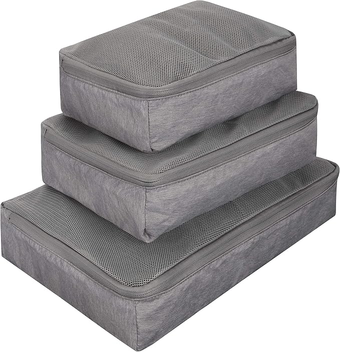 Travelon World Travel Essentials Set of 3 Soft Packing Cubes by Travelon