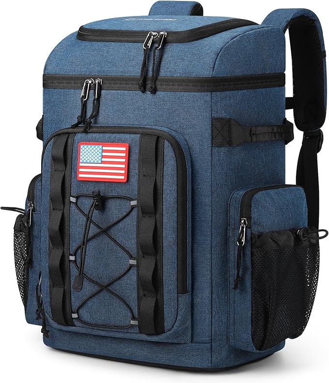 Maelstrom 35/50 Can Insulated Backpack Cooler, Leakproof Soft Lunch Ice Bag | Keeps Food Cold For 16h, Peva Liner, Durable Nylon, Ergonomic Padding. Perfect For Men, Women, Camping, Beach, Hiking, Travel by Maelstrom