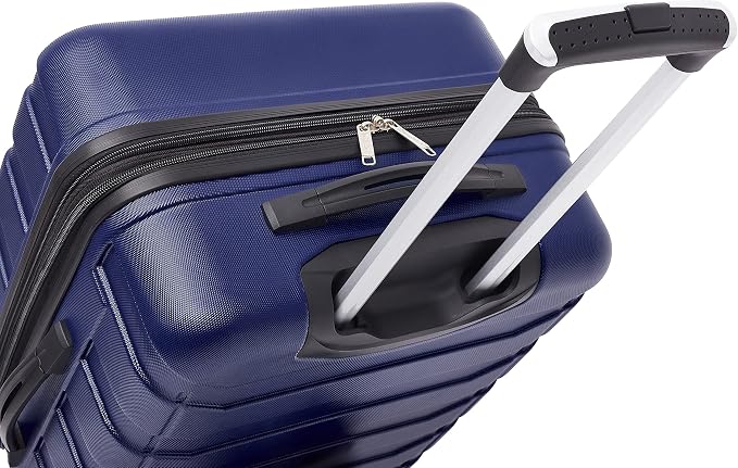 Wrangler 4 Piece Miami Luggage and Packing Cubes Set, Blue - Image 9