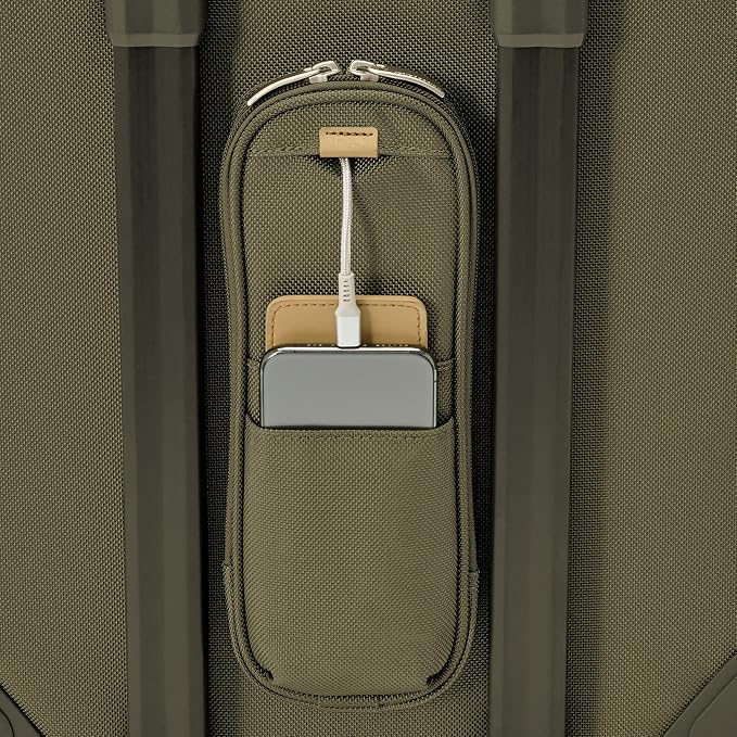 Briggs & Riley Essential 22" 2-Wheel Expandable Carry On - Luggage for Travel, Suitcases with Wheels, Softside Rolling Bag for Men & Women, Self-Repairing Zipper - Baseline Collection, Olive - Image 7
