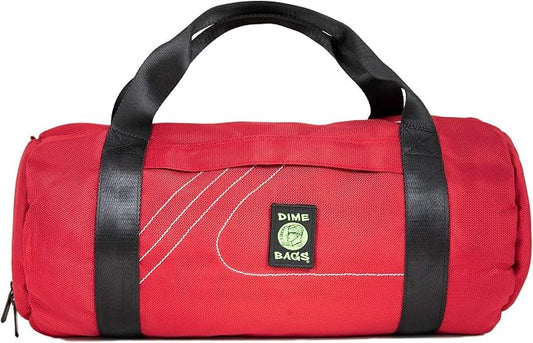 Dime Bags Padded Duffle Tube, Water-Resistant Nylon Gear Bag with Heavy Padding for Glass, Electronics, Travel & Storage, With Exterior/Interior Pockets & Durable Handles (Crimson, 17 Inch) by DIMEBAGS