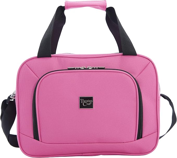 Travelers Club Midtown Hardside 4-Piece Luggage Travel Set, Bubble Gum - Image 6
