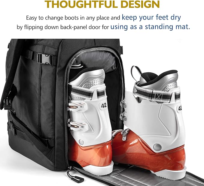 Unigear Ski Boot Bag Backpack for Helmet 50L/70L, Goggles, Gloves, Skis, Snowboard & Accessories - Image 5