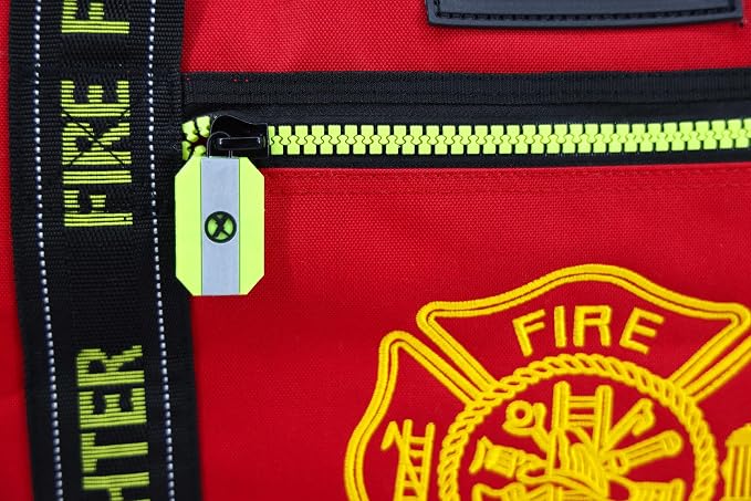 Lightning X Products Fireman Premium 3XL Firefighter Rescue Step-In Turnout Fire Gear Bag With Shoulder Strap & Helmet Pocket (Red) - Image 5