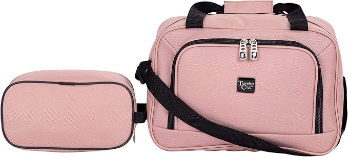 Travelers Club Midtown Hardside 4-Piece Luggage Travel Set, Rose Gold - Image 7