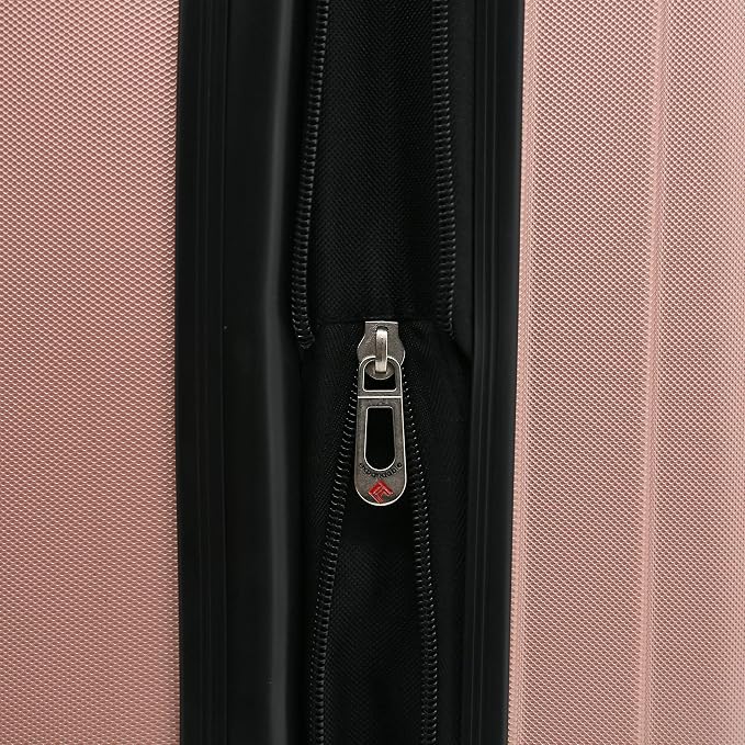 Travelers Club Midtown Hardside 4-Piece Luggage Travel Set, Rose Gold - Image 6