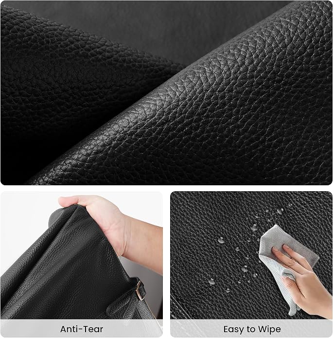 befen Vintage Genuine Leather Work Tote Bag for Women Large Tote Bag with Zipper Leather Purse and Handbags with Compartment - Image 5