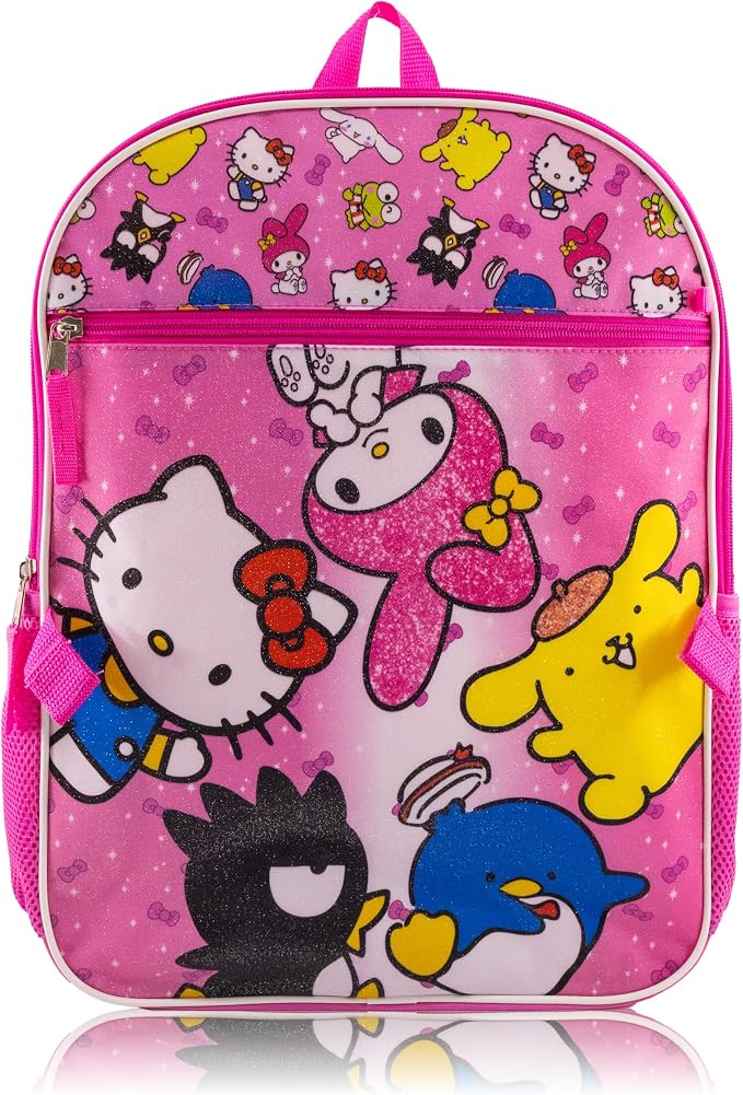 Sanrio Hello Kitty Backpack With Lunch Box for Kids | Insulated Lunch Bag Lunch Box for Girls, Boys, Toddlers | Backpack for School and Reusable Lunchbox with Matching Headphones and Water Bottle - Image 4