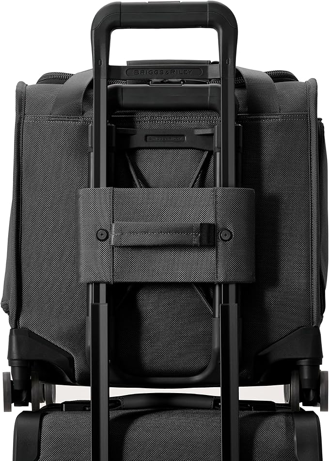 Briggs & Riley Cabin Spinner - Carry On Luggage for Travel, Suitcases with Wheels, Softside Rolling Bag for Men & Women, Fits Under Plane Seat, Interlocking Handle - Baseline Collection, Black - Image 9