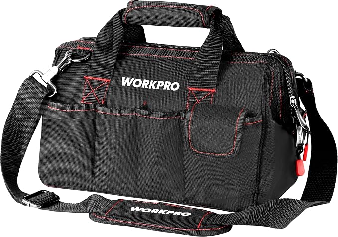 Workpro 12-inch Close Top Wide Mouth Storage Tool Bag, W081020A by WORKPRO