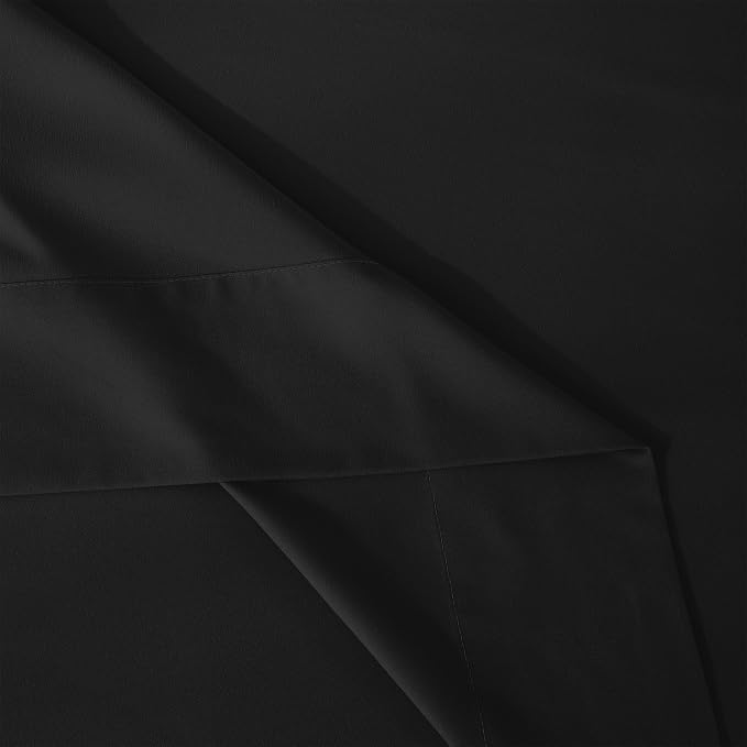 Mocassi 4-Piece Extra Deep Pocket 16-24 Inch Air Mattress Bed Sheet Set- 4PC Sheet Set with Smart Pockets Ideal for Air Beds, RVs, Camping and Guest Rooms Premium Hotel Quality, King, Black - Image 8