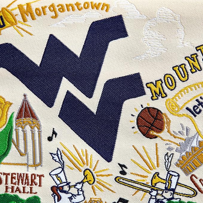 catstudio West Virginia University Collegiate Zipper Pouch Purse | Holds Your Phone, Coins, Makeup, Dog Treats, & Tech Tools - Image 5
