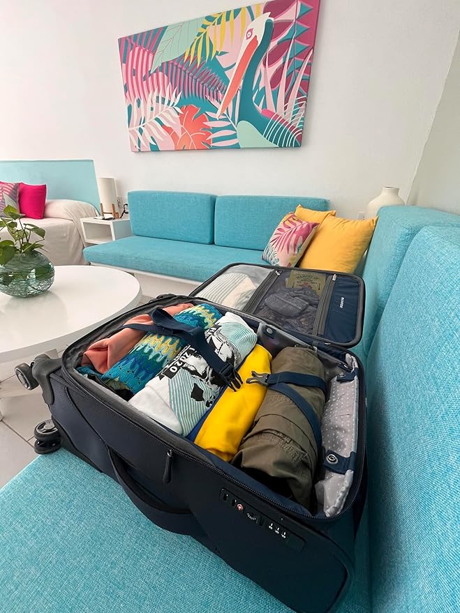 Ricardo Beverly Hills Avalon Softside Carry-On Luggage Made with Sustainable 100% Recycled PET (rPET), Lightweight, Eco-Friendly Travel, Expandable, Dual Spinner Wheels, Juniper Green, 20-inch - Image 8