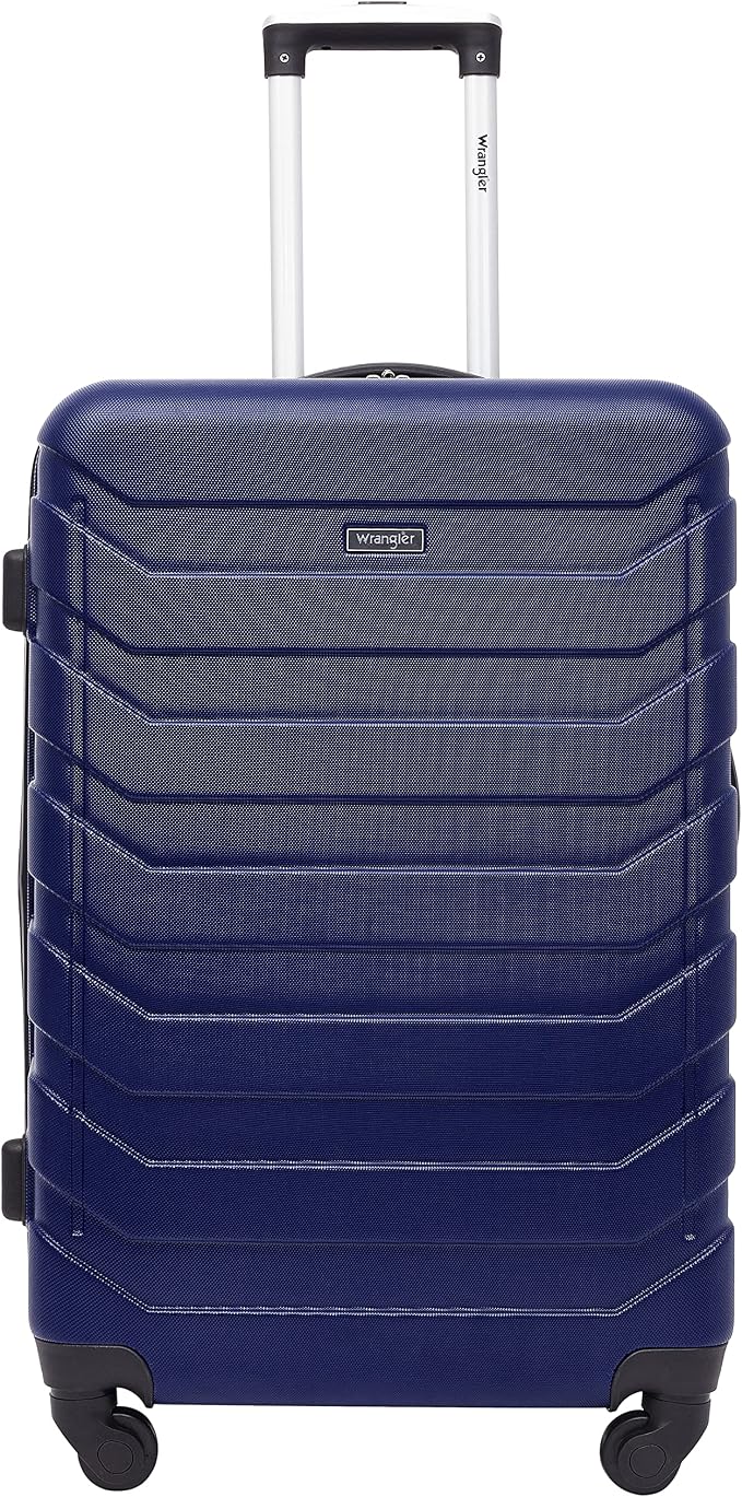 Wrangler 4 Piece Miami Luggage and Packing Cubes Set, Blue - Image 8