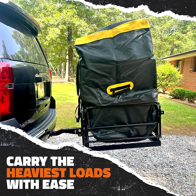 Mockins 30 Cu Ft Trailer Hitch Cargo Carrier Bag for Road Trips & Camping | 60"x24"x36" Weatherproof Cargo Bag for Hitch Carrier | Waterproof Truck Bed Storage Set | Vinyl Vehicle Soft-Shell Carriers - Image 7