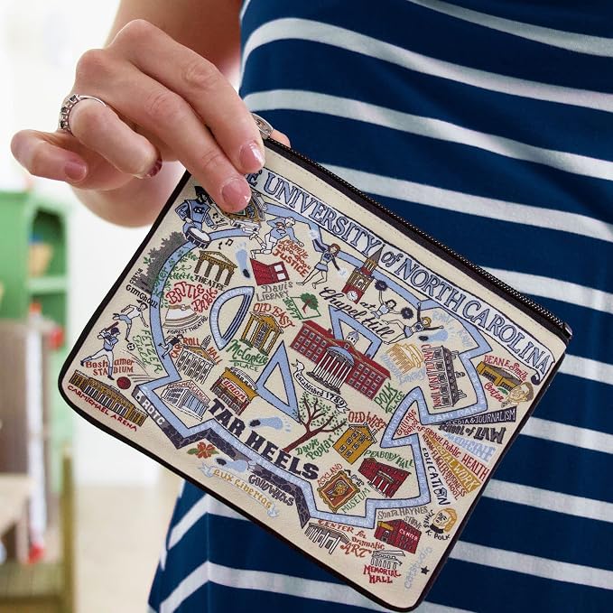 Catstudio Collegiate Zipper Pouch, University of North Carolina Travel Toiletry Bag, Ideal Gift for Alumni, Makeup Bag, Dog Treat Pouch, or Travel Purse - Image 3