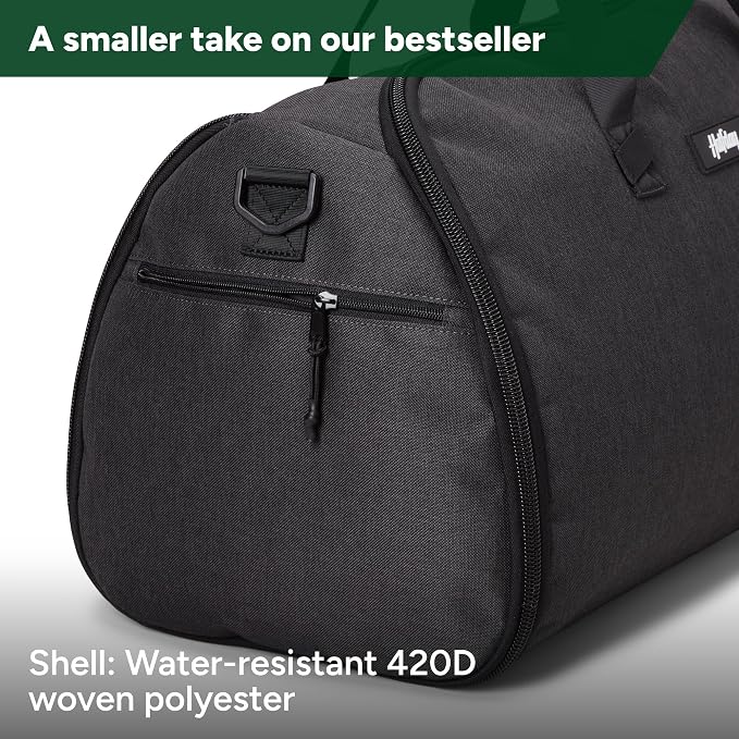 Halfday Convertible 2-in-1 Garment Duffel Weekender Bag 40L: Wrinkle-Free Travel (Hanging Suit Compartment, Shoe Pockets, Trolley Sleeve), Durable & Water-Resistant Carry-on, Shadow - Image 5