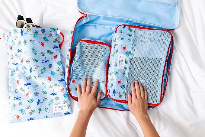 4 Pieces Bugs Packing Cubes for Women, Men, Carry On Suit Case Organizer Luggage Packing Cubes for Travel Organizer Bags - Image 3