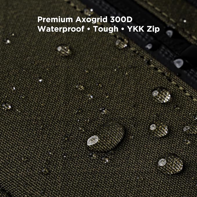 ALPAKA HUB Pouch Pro EDC Tool Pouch Green Axogrid 300D | For Electronics, Cables with YKK Zipper, Daily Use and Travel，Weatherproof UV Resistant Fabric - Image 5