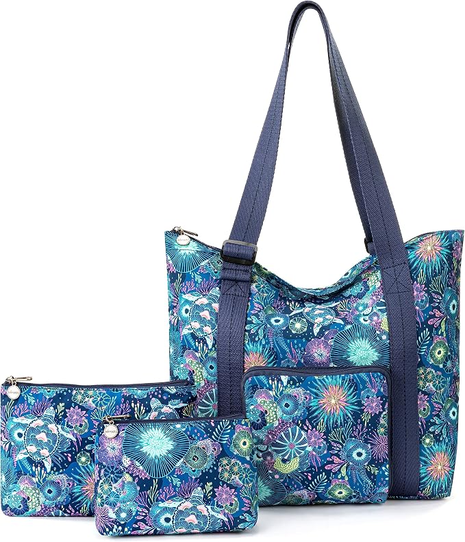 Sakroots On the Go 4 Piece Travel Bundle, Includes 21" Rolling Suitcase, Packable Large Tote, Medium & Small Pouches - Image 4
