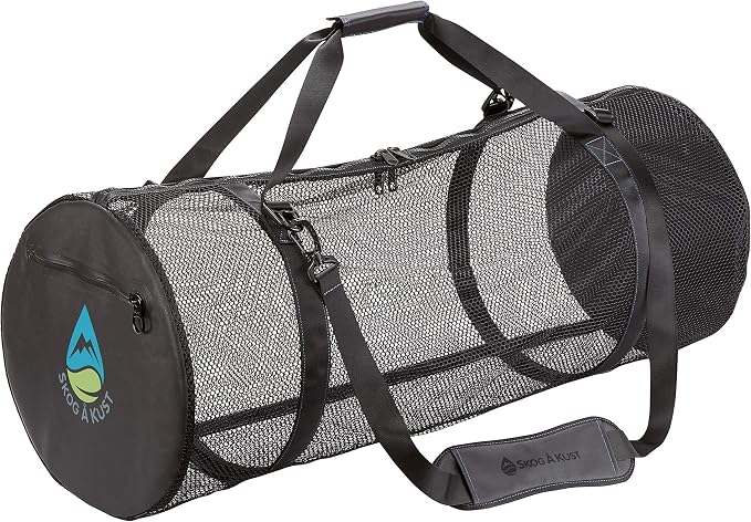 Skog Å Kust SCUBASak Collapsible Mesh Duffle Bag with Exterior Waterproof Pocket by Skog+%C3%85+Kust