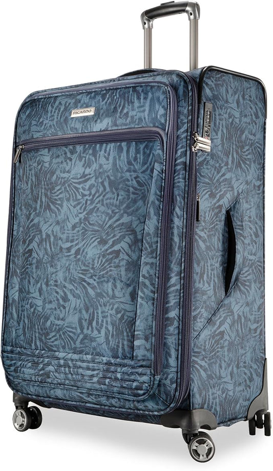 Ricardo Beverly Hills Avalon Softside Large Check-In Luggage Made with Sustainable 100% Recycled PET (rPET), Lightweight, Eco-Friendly Travel, Expandable, Dual Spinner Wheels, Serengeti Night, 28-inch by RicardoBeverlyHills