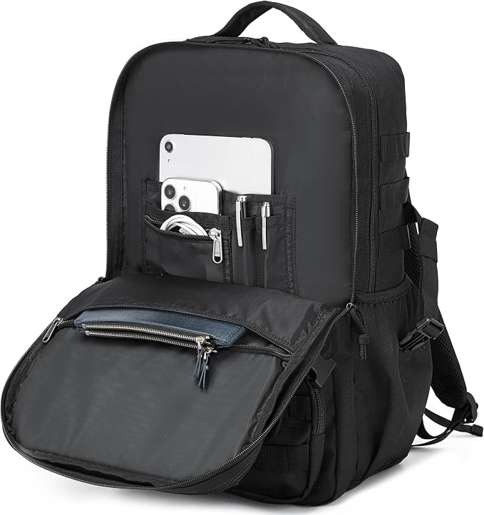 Wotony Tactical Backpack - Military waterproof backpack with multiple pockets and tactical gear for the outdoors (Yellow Maple Leaf, 35L) - Image 5