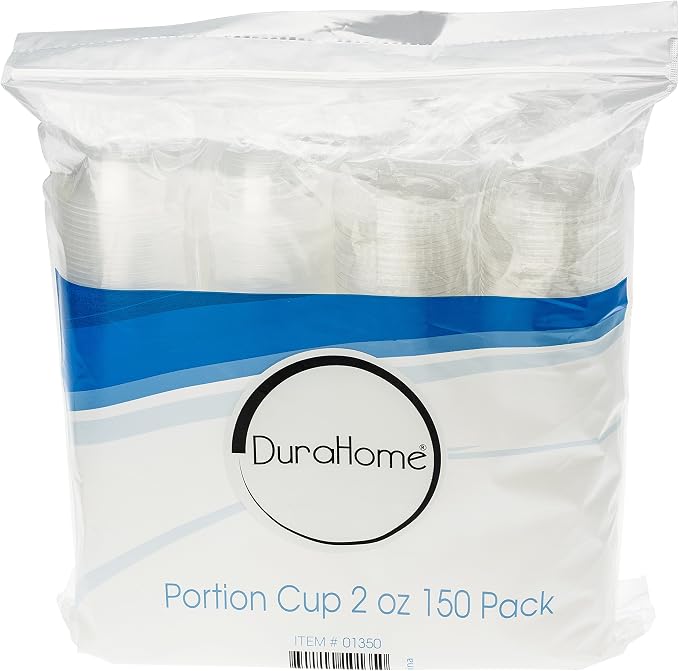 DuraHome Plastic Portion Cups with Lids 2 oz. Pack of 150 Leakproof Jello Shot Cup Mini Containers for Salad Dressing Sauce Condiment Snack Souffle and Salsa, Disposable - Image 7