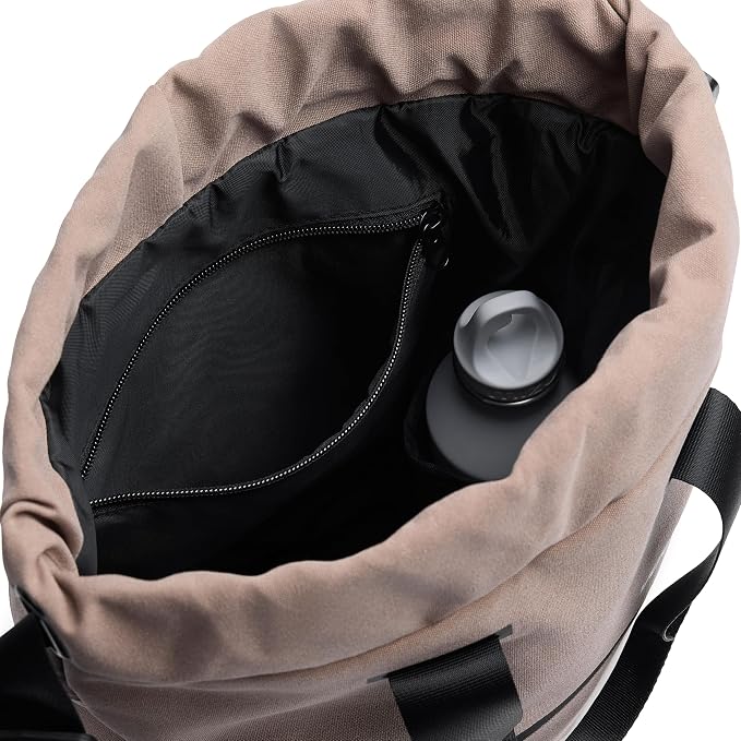 VOORAY 23L Flex Cinch Drawstring Backpack, Neutral Color Block – Lightweight Travel Bag, Sports Gym Backpack for Women & Men, Weekender Bag - Image 6