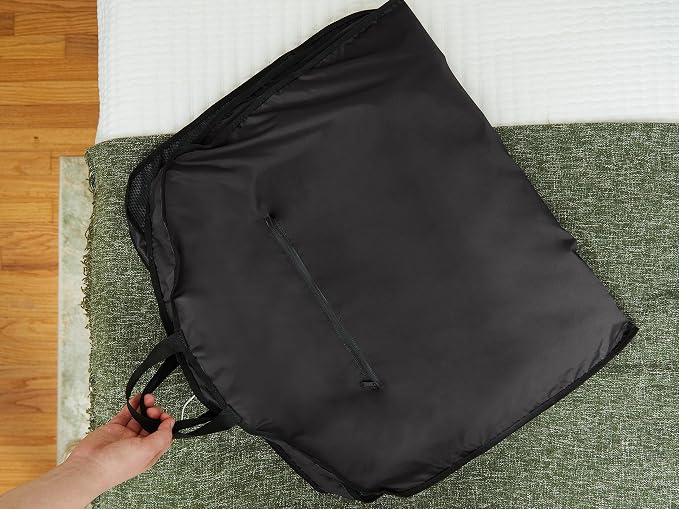 Covermates Deluxe Garment Bag Set for Closet Storage & Travel – Heavy Duty Hanging Suit & Dress Bags with ID Window, Accessory Pockets & Carrying Handles – Premium Wardrobe Protection, Black - Image 9