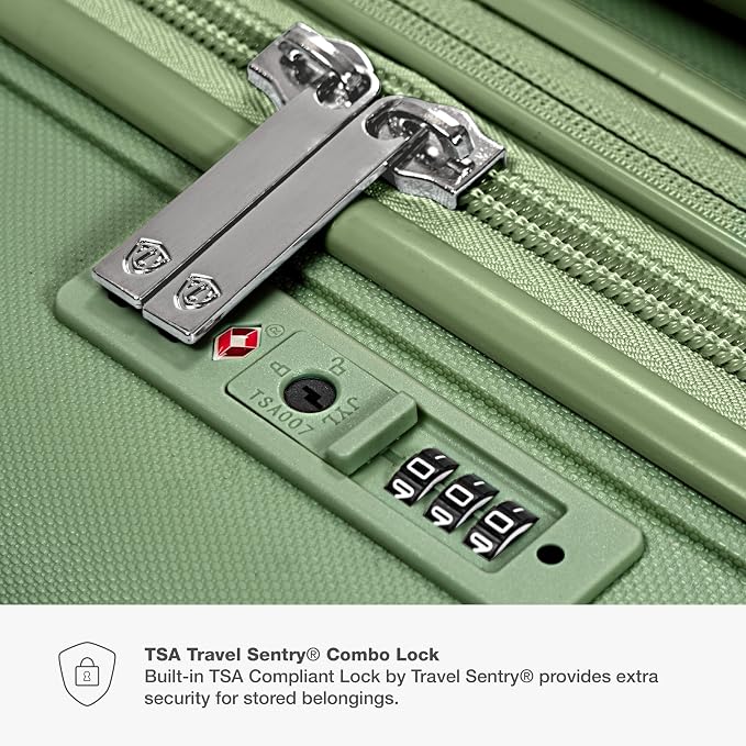 Traveler's Choice Pagosa Hardshell Expandable Luggage with Spinner Wheels, Green, 30-Inch Large - Image 4