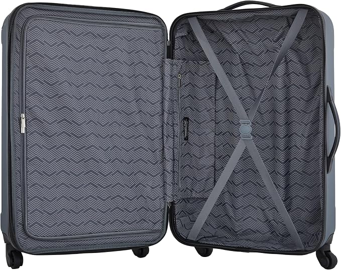 Travelers Club Midtown Hardside 4-Piece Luggage Travel Set, Slate - Image 5